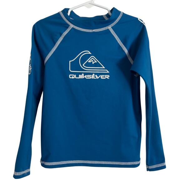 Quiksilver Toddler Boy 5T Long Sleeve Rash Guard Royal Blue - Picture 1 of 9
